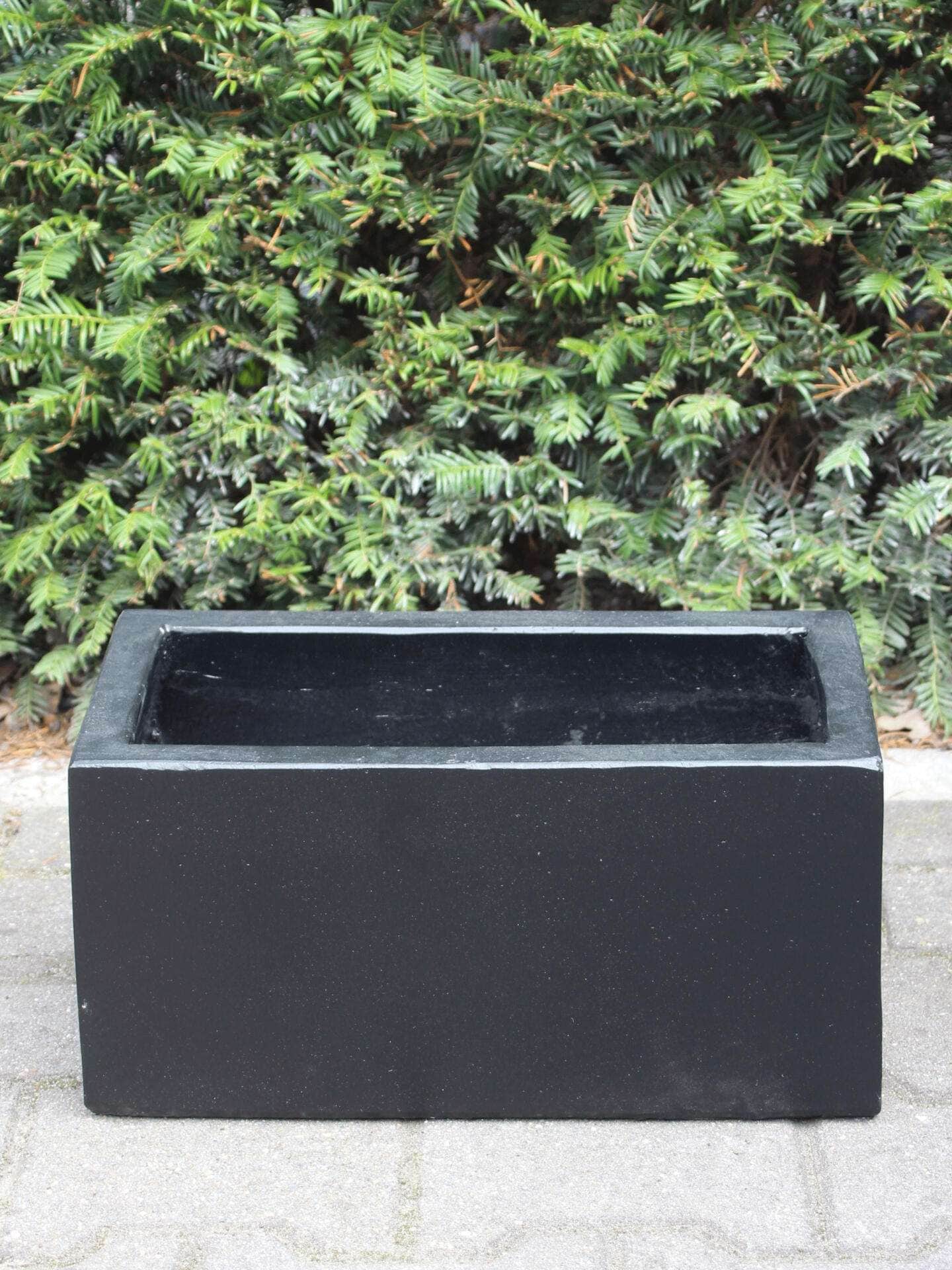 Plantenbak - Zwart - Light Cement - 20x40x20 cm