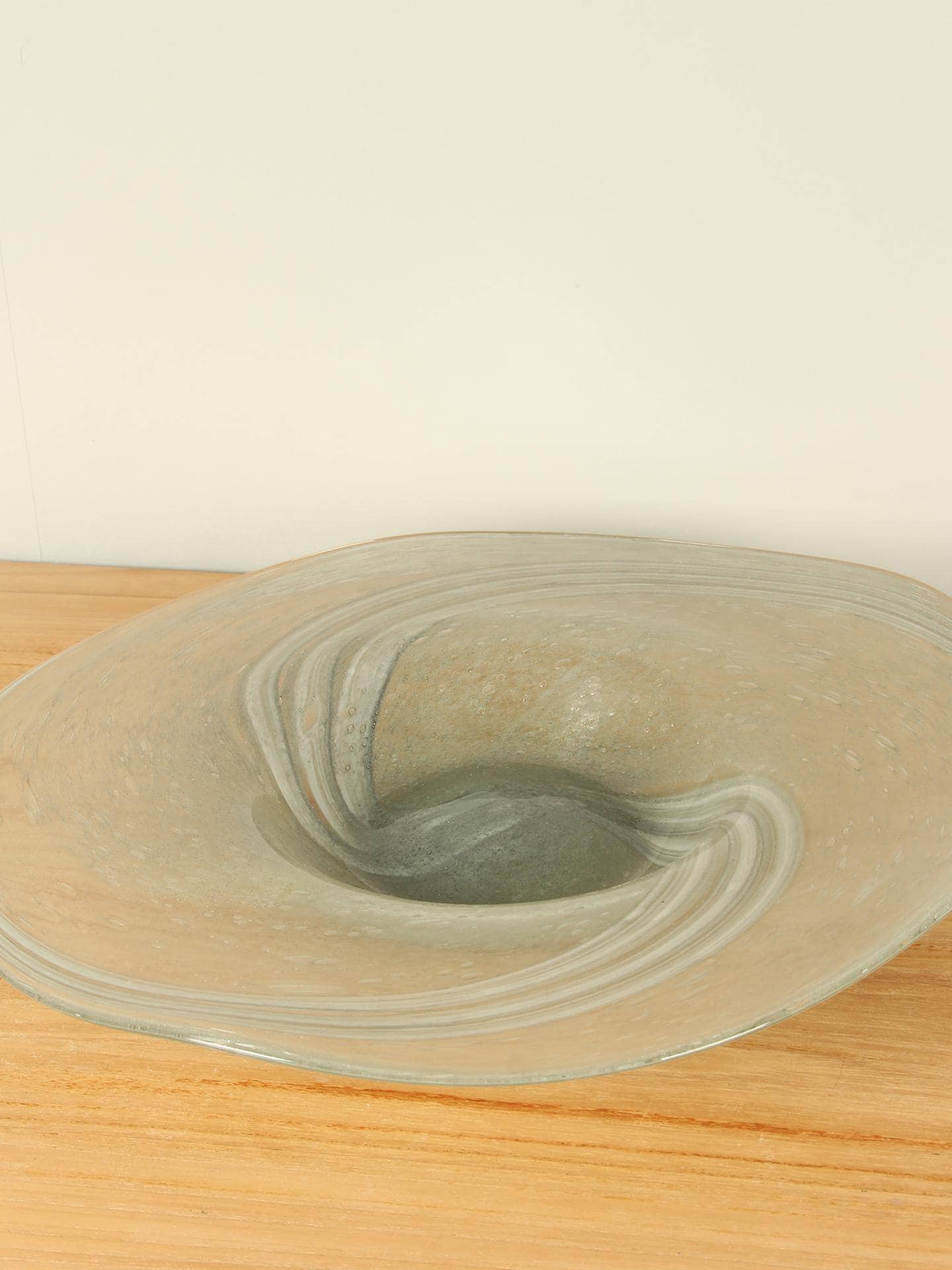 Schaal - Grijs - Glas - M grijs/wit, Ø 38 cm - Afbeelding 3