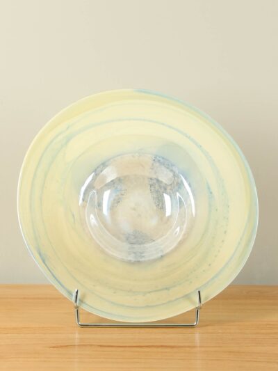 Schaal – Mat geel – Glas – Fresh, Ø 31 cm
