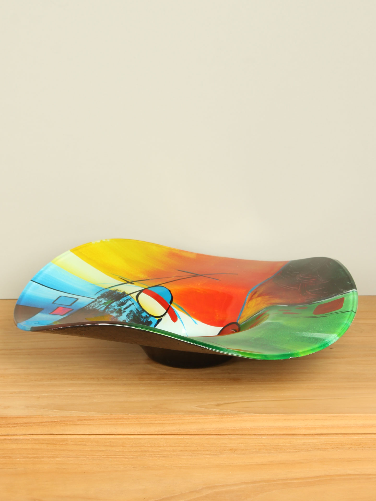 Schaal - Multicolor - Glas - Primaire kleuren - Afbeelding 2