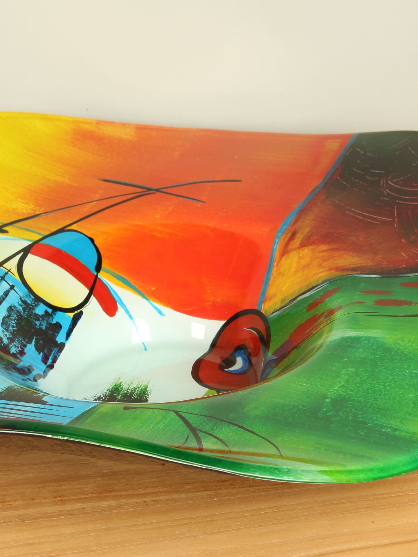 Schaal - Multicolor - Glas - Primaire kleuren - Afbeelding 3