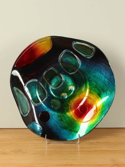 Schaal – Multicolor – Glas – Sun Ø48