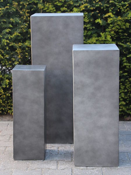 Sokkel / Zuil - Antraciet - Light Cement - 100x40x40 cm - Afbeelding 2