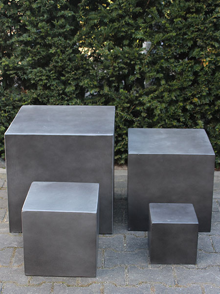 Sokkel / Zuil - Antraciet - Light Cement - 50x50x50 cm - Afbeelding 2