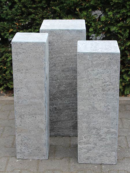 Sokkel / Zuil - Hardsteen gebrand - Chinees hardsteen - 80x20x20 cm - Afbeelding 4