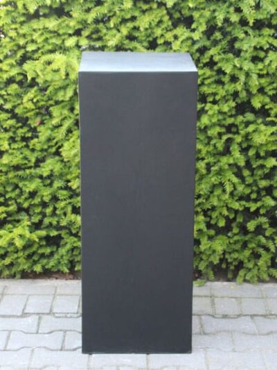 Sokkel / Zuil – Zwart – Light Cement – 100x40x40 cm