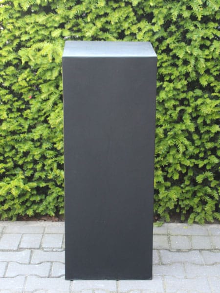 Sokkel / Zuil - Zwart - Light Cement - 100x40x40 cm