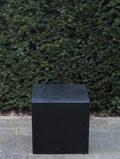 Sokkel / Zuil – Zwart – Light Cement – 20x20x20 cm