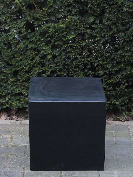 Sokkel / Zuil - Zwart - Light Cement - 30x30x30 cm