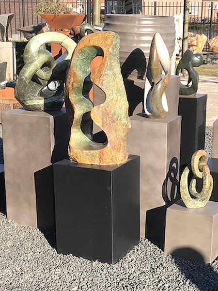 Sokkel / Zuil - Zwart - Light Cement - 30x30x30 cm - Afbeelding 3
