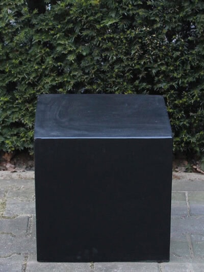 Sokkel / Zuil – Zwart – Light Cement – 40x40x40 cm