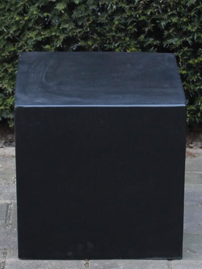Sokkel / Zuil – Zwart – Light Cement – 50x50x50 cm