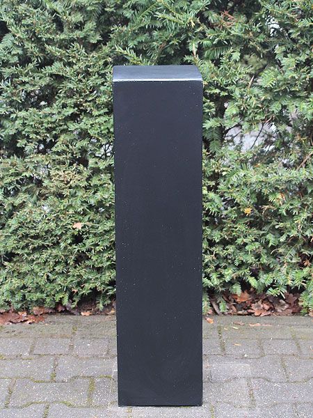 Sokkel / Zuil - Zwart - Light Cement - 80x20x20 cm