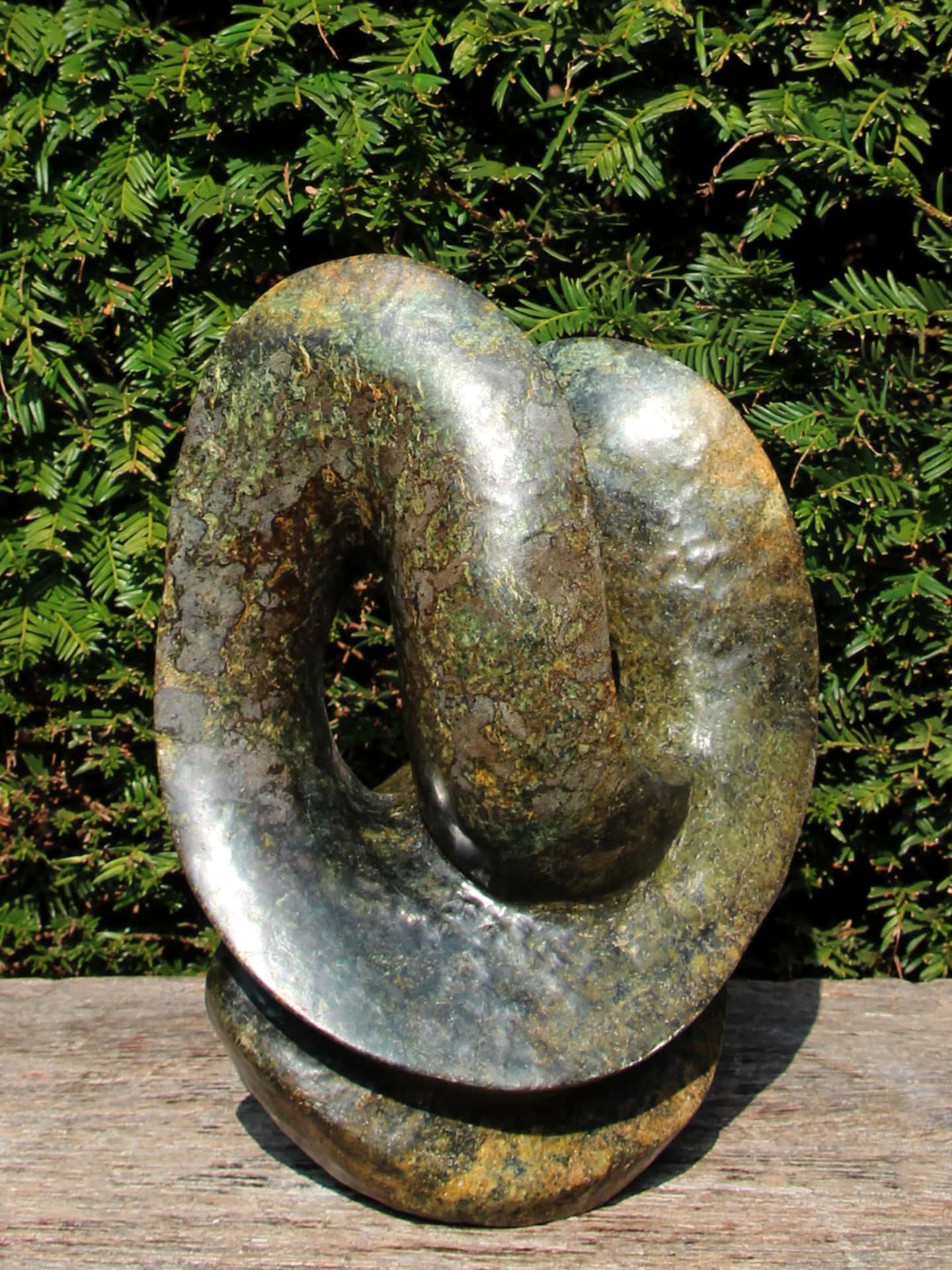 Tuinbeeld - Cheetah jade - Groen - Natuursteen - Forever - 33x21x19 cm - Afbeelding 3