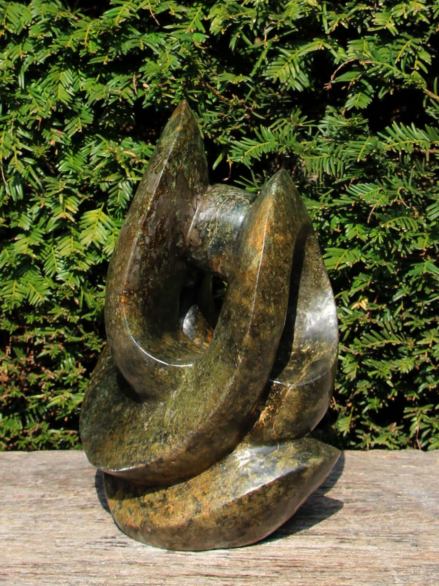 Tuinbeeld - Cheetah jade - Groen - Natuursteen - Forever - 33x21x19 cm - Afbeelding 4