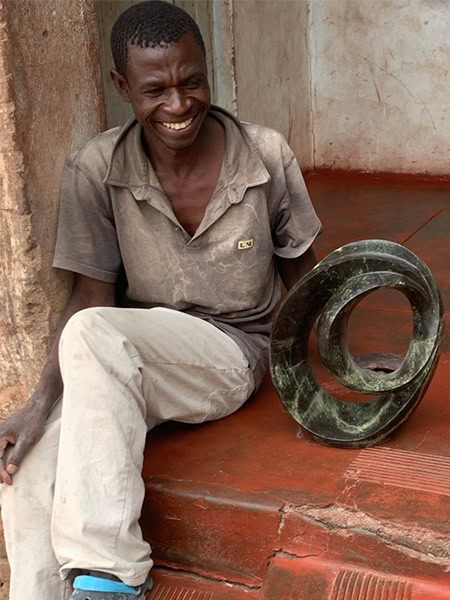 Tuinbeeld - Cheetah jade - Groen - Natuursteen - Greencircle - 40x35x17 cm - Afbeelding 5