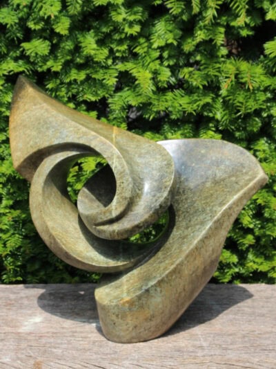 Tuinbeeld – Serpentijn – Groen – Natuursteen – Thunder – 40x43x17 cm