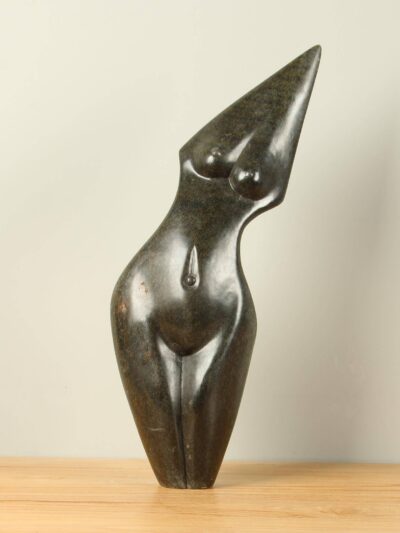Tuinbeeld – Serpentijn – Zwart – Natuursteen – Woman Body nr 5 – 57x26x10 cm