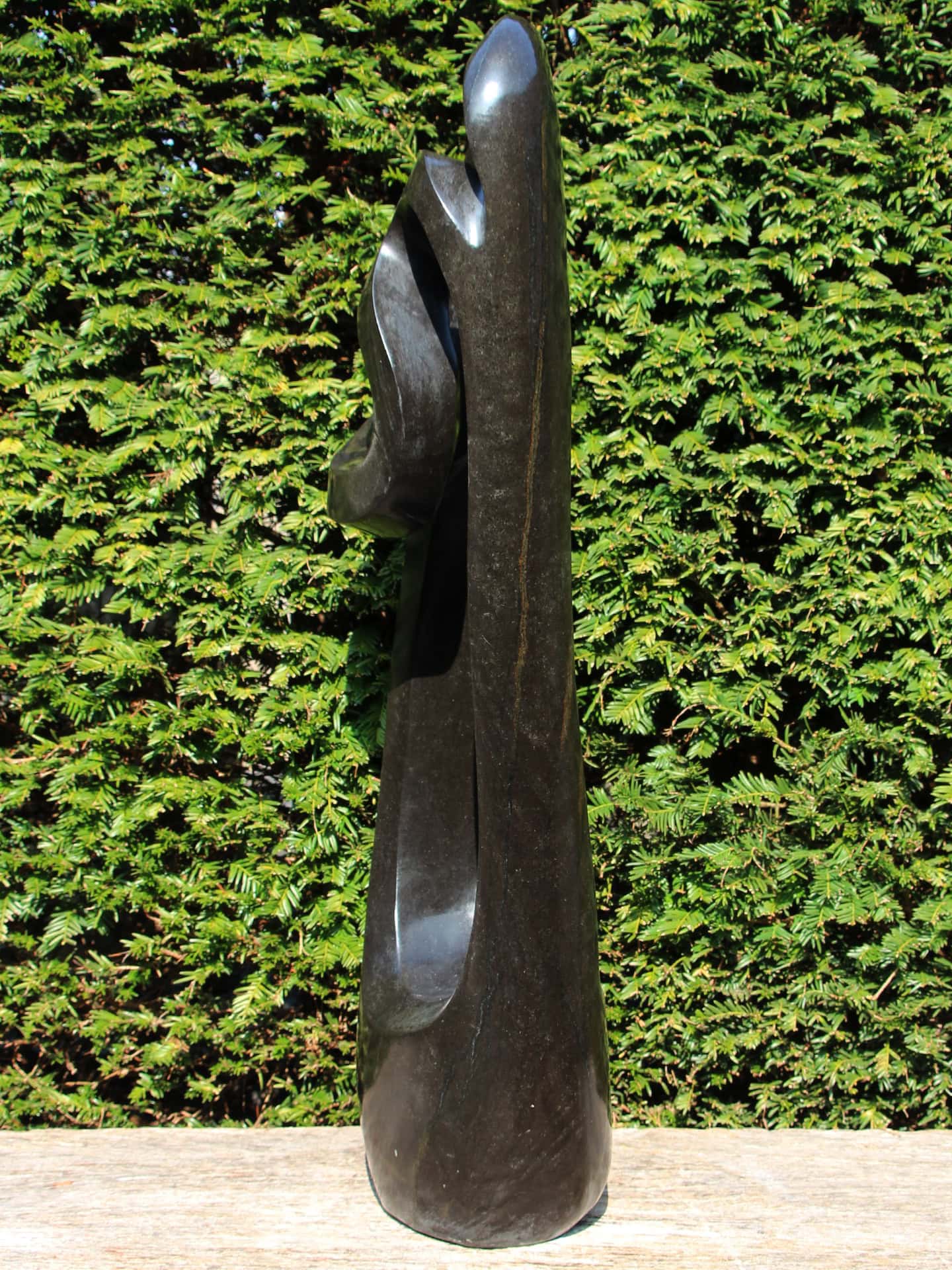 Tuinbeeld - Springsteen - Zwart - Natuursteen - Designo nr 1 - 79x23x17 cm - Afbeelding 2