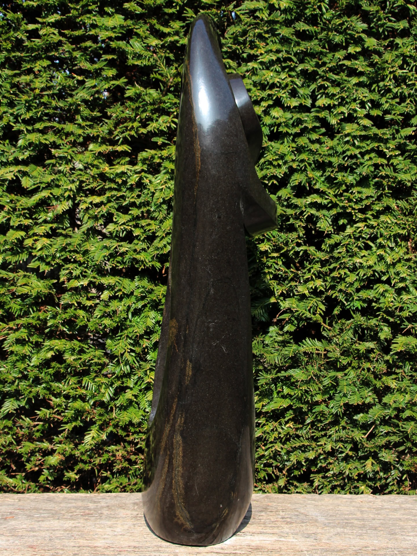 Tuinbeeld - Springsteen - Zwart - Natuursteen - Designo nr 1 - 79x23x17 cm - Afbeelding 4