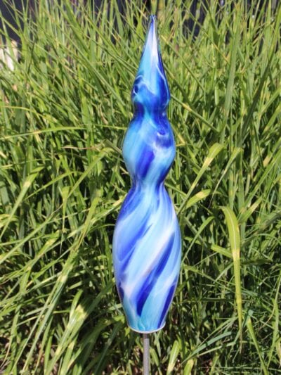 Tuinprikker – Blauw – Glas – Saturn, azuur 463