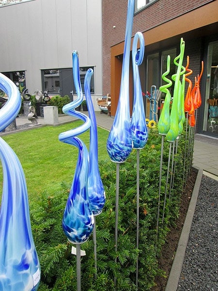 Tuinprikker - Blauw - Glas - Spiraal azuur 106-1 - Afbeelding 2