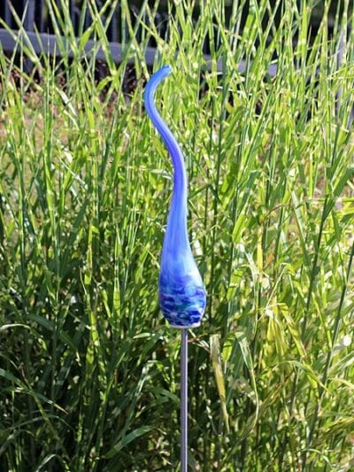 Tuinprikker – Blauw – Glas – Vlam azuur 105