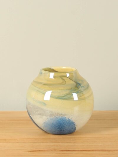 Vaas – Blauw – Glas – Bolvaas Fresh