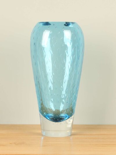 Vaas – Blauw – Glas – bubbel blauw