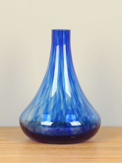 Vaas – Kobaltblauw – Glas – Flesvaas kobalt streep