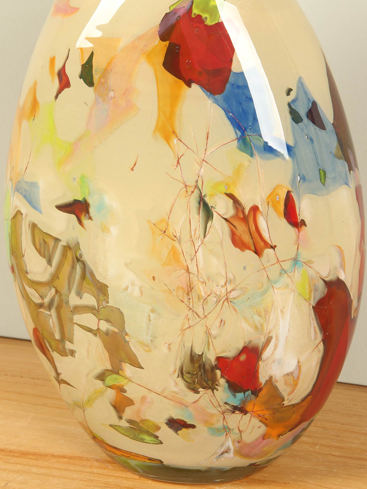 Vaas - Multicolor - Glas - Linea Ovaal - 34x23x12 cm - Afbeelding 7