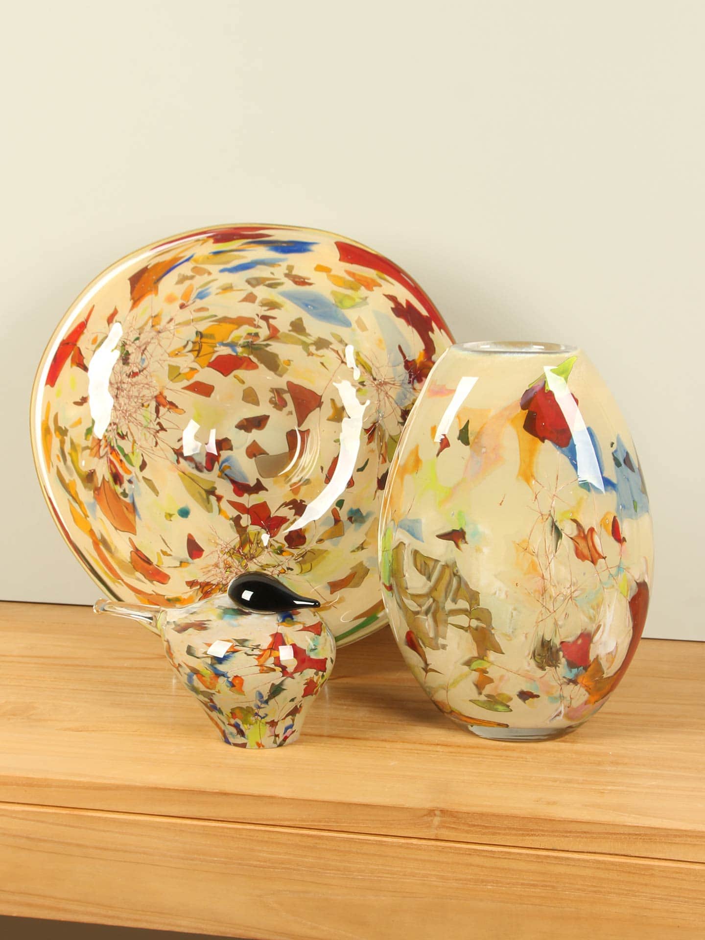 Vaas - Multicolor - Glas - Linea Ovaal - 34x23x12 cm - Afbeelding 10