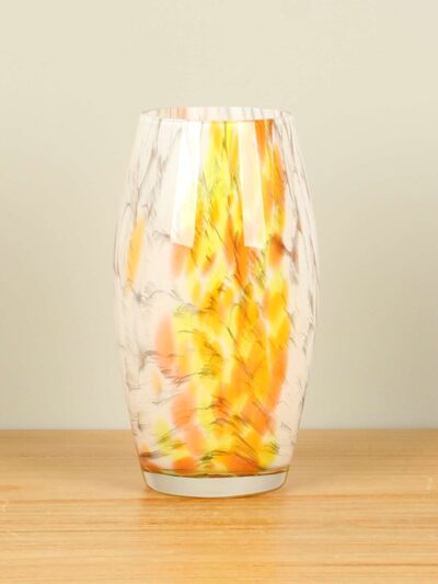 Vaas – Oranje – Glas – Conisch oranje/geel