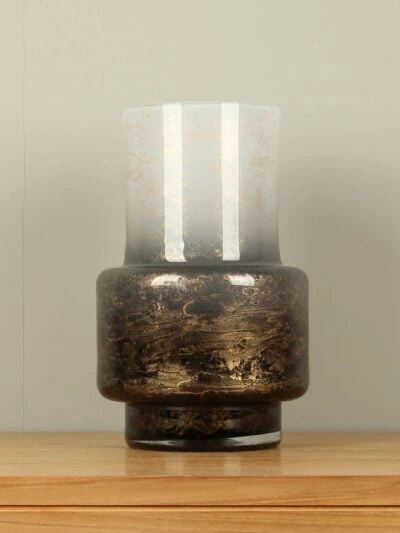 Vaas – Zwart – Glas – black/gold