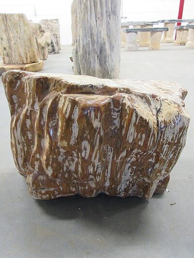 Versteend hout – Donkerbruin – Versteend hout – 40x55x45 cm