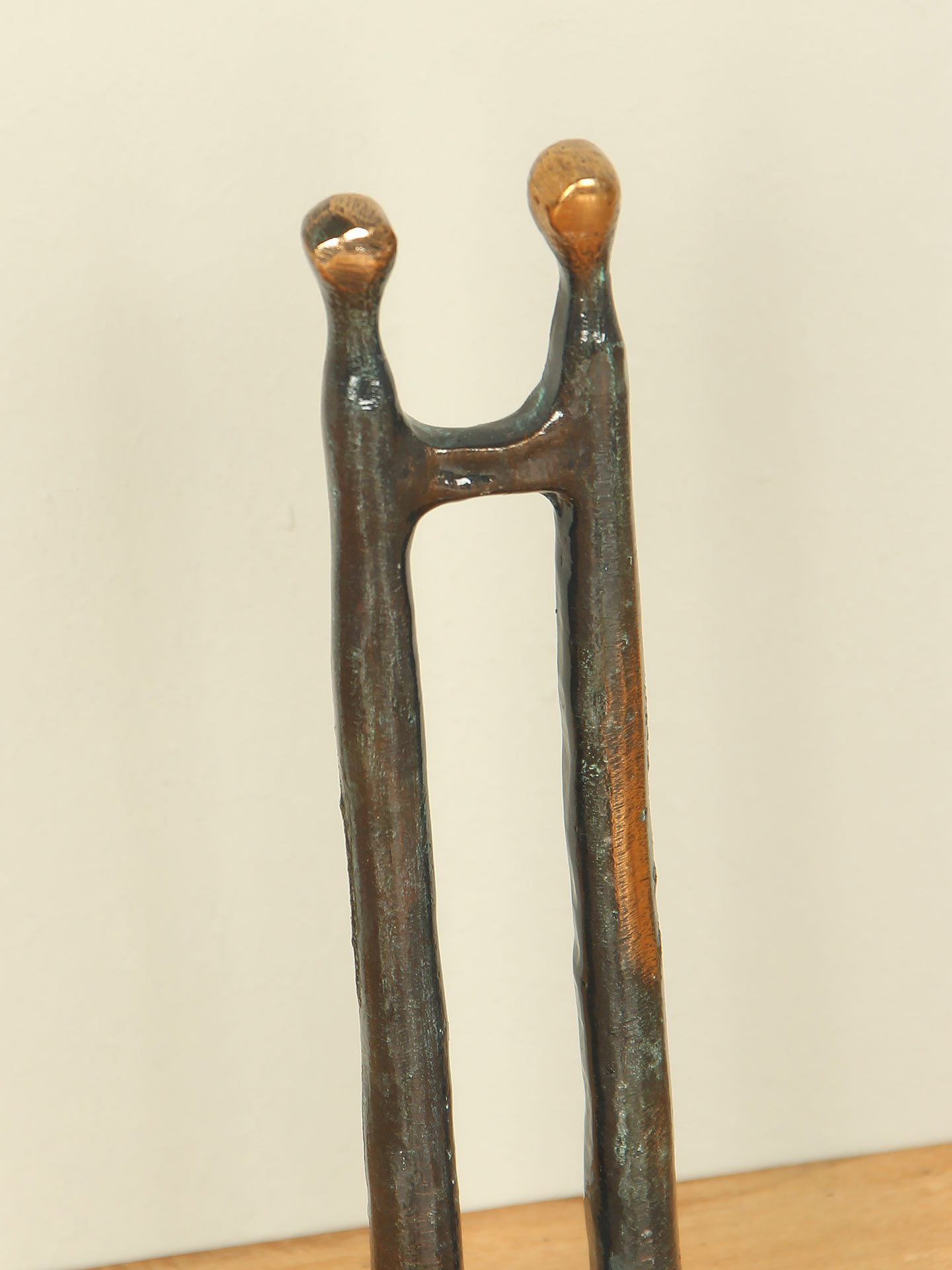 Beeld voor binnen - Brons - Relatie - 12x3x2 cm - Afbeelding 4
