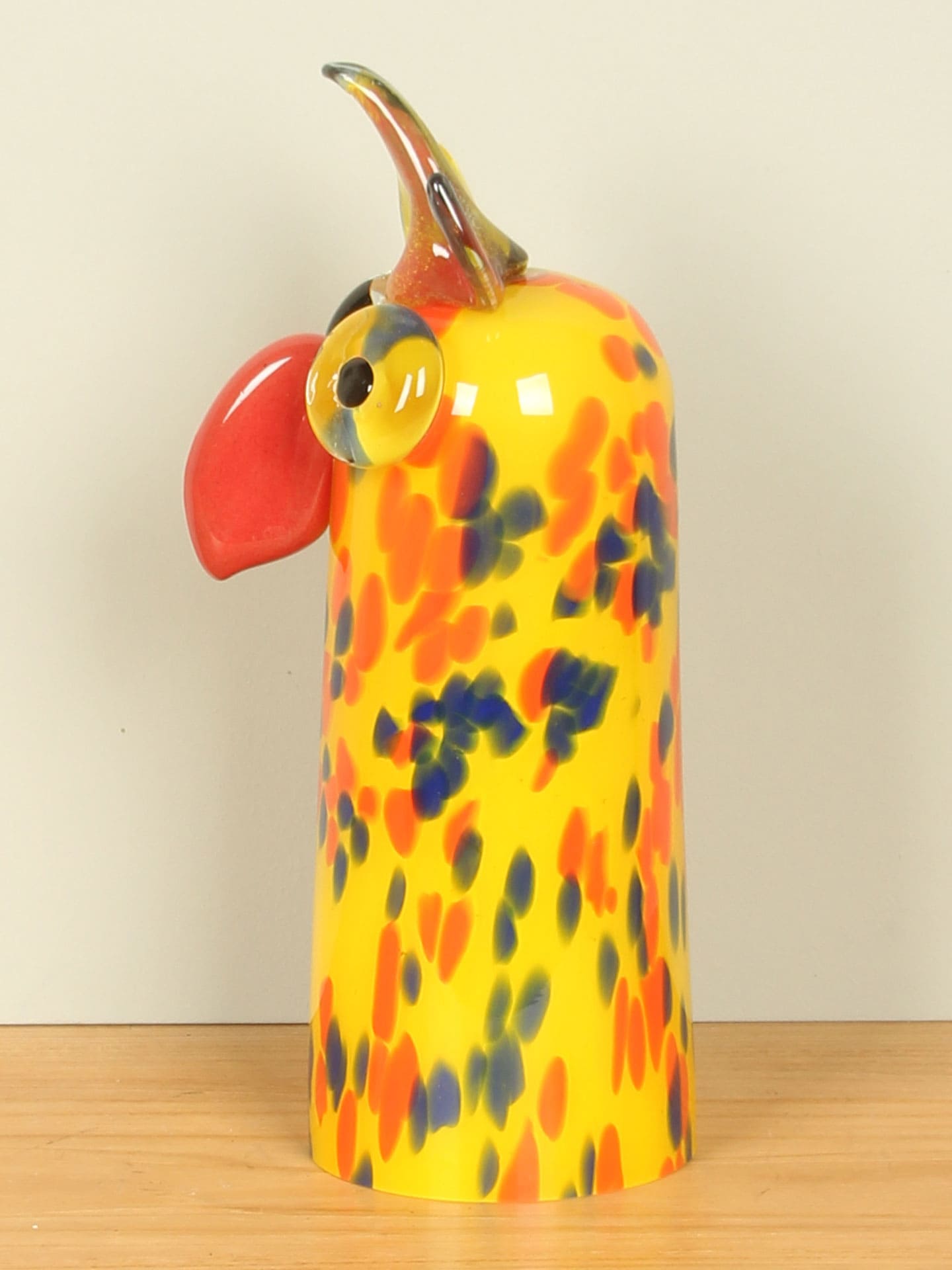 Glaskunst - Geel - Glas - Papegaai - 30x11x13 cm - Afbeelding 2