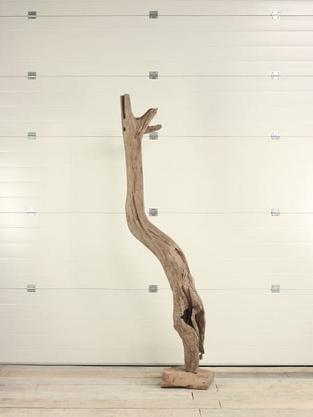 Houtsculptuur - Bruin - Teakhout - Houtsculptuur 35 GJ - 208x54 cm - Afbeelding 4