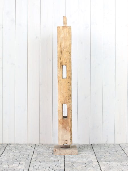 Houtsculptuur - Bruin - Teakhout - Houtsculptuur 72-1 GJ - 135x14x14 cm
