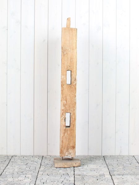 Houtsculptuur - Bruin - Teakhout - Houtsculptuur 72-1 GJ - 135x14x14 cm - Afbeelding 3