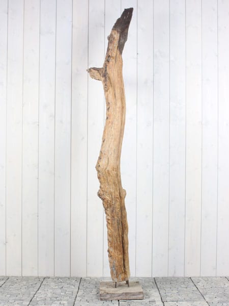 Houtsculptuur - Bruin - Teakhout - Houtsculptuur Sprokkelhout Teak 65-1 GJ - 212x60x20 cm - Afbeelding 4