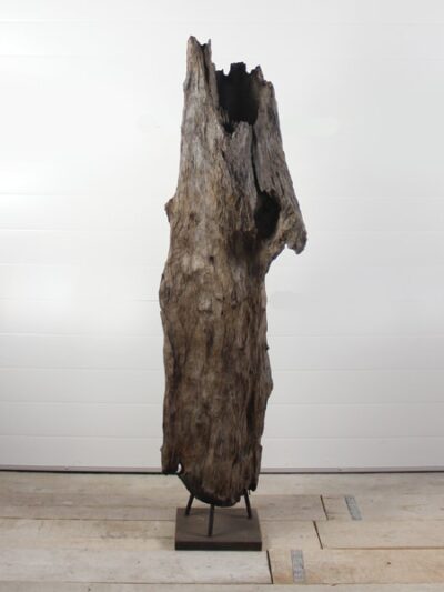 Houtsculptuur – Bruin – Teakhout – Houtsculptuur Teakhout 56 – 150x40x50 cm