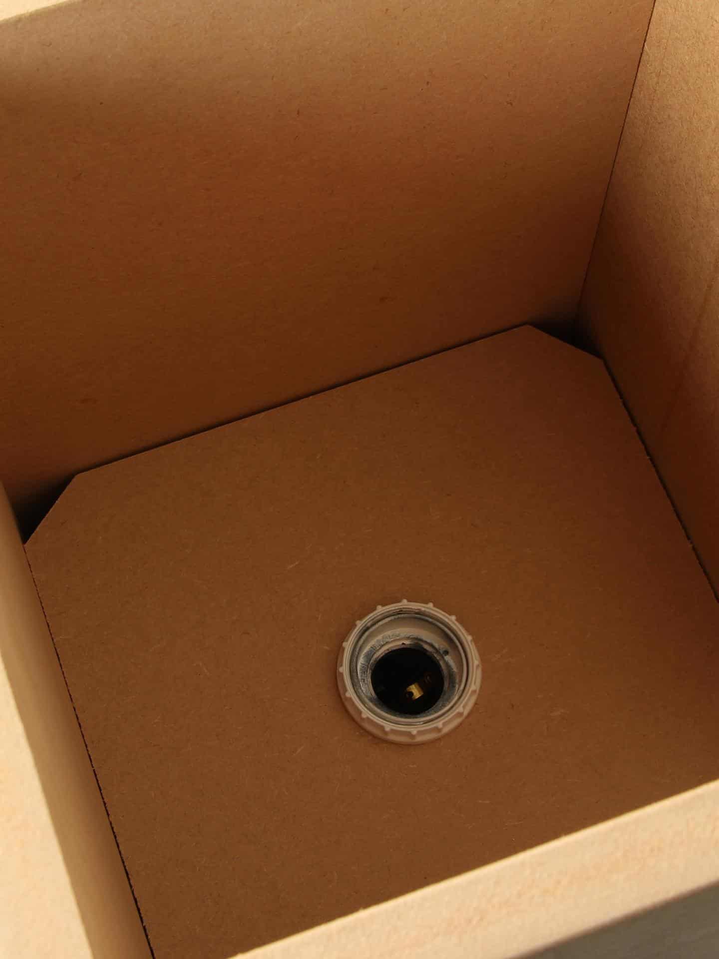 Sokkel / Zuil met LED, Sokkel voor binnen - Bruin - MDF - 100x20x20 cm - Afbeelding 3