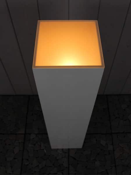 Sokkel / Zuil met LED, Sokkel voor binnen - Bruin - MDF - 90x30x30 cm - Afbeelding 6