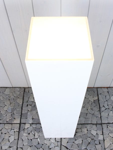 Sokkel / Zuil met LED - Wit - MDF - 110x20x20 cm - Afbeelding 3