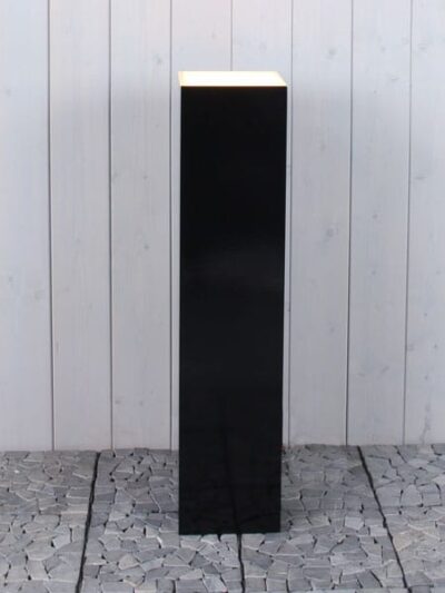 Sokkel / Zuil met LED – Zwart – MDF – 110x20x20 cm