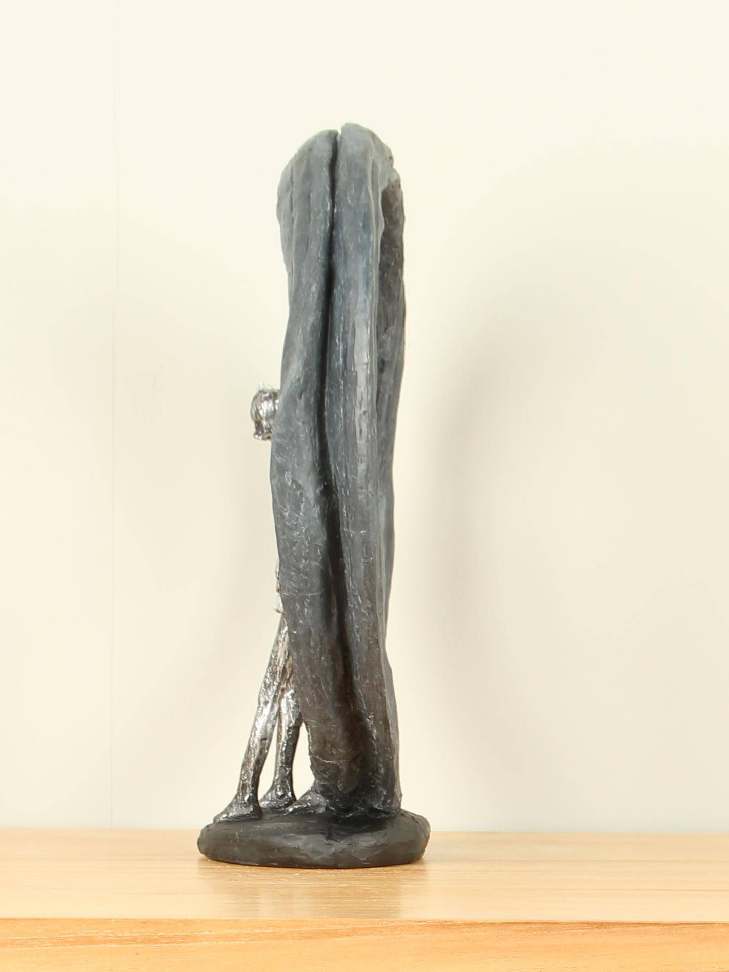 Beeld voor binnen - Glans grijs - Polystone - Beste vriendinnen - 33x32x10 cm - Afbeelding 4