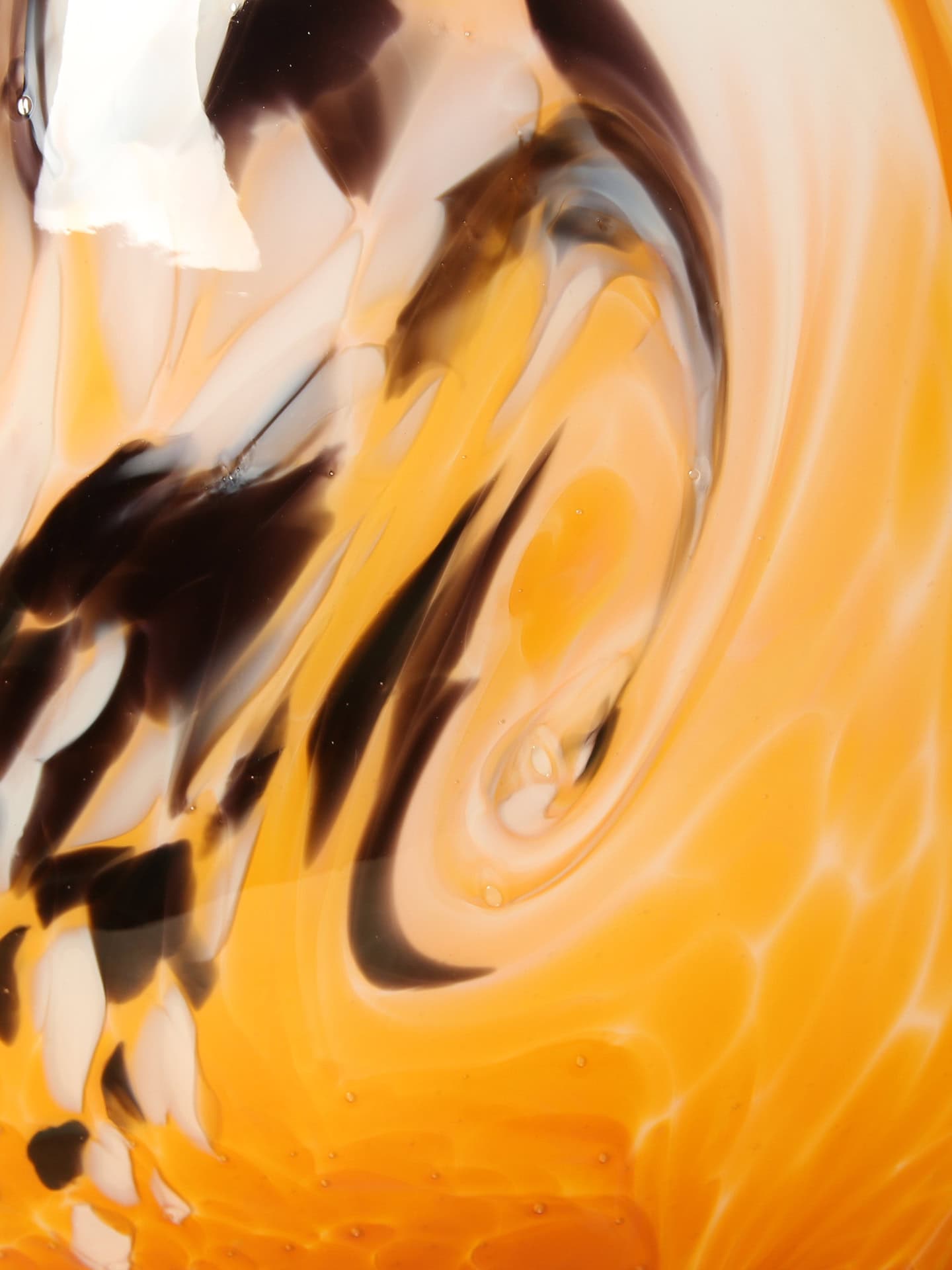 Glaslamp - Geel - Glas - Arno France, spiraal - 70x30x14 cm - Afbeelding 4