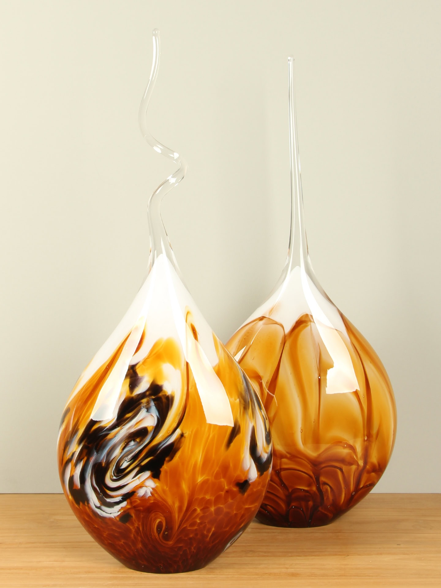 Glaslamp - Geel - Glas - Arno France, spiraal - 70x30x14 cm - Afbeelding 6