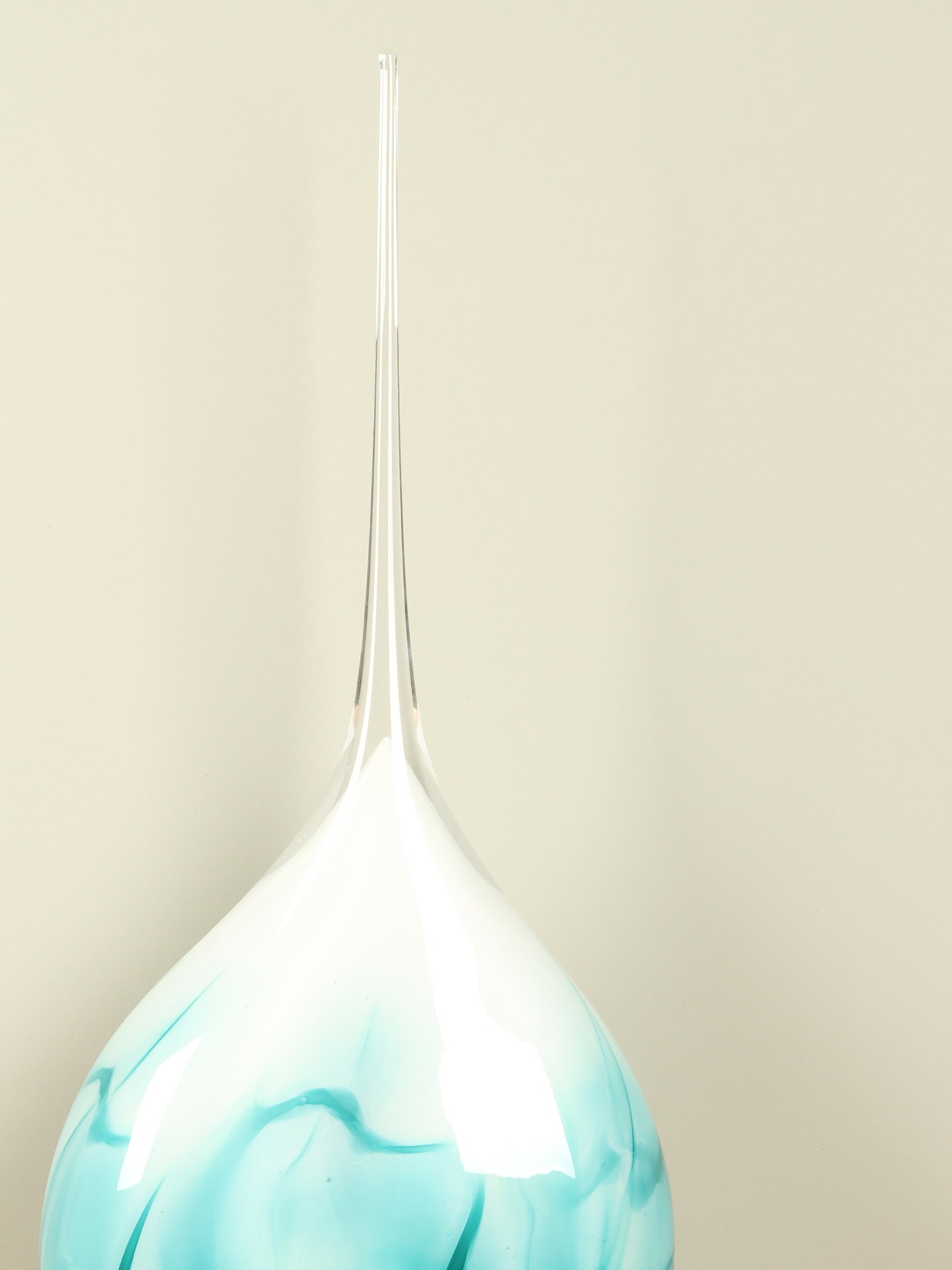 Glaslamp - Groen - Glas - Arno France, rechte punt - 70x30x14 cm - Afbeelding 3